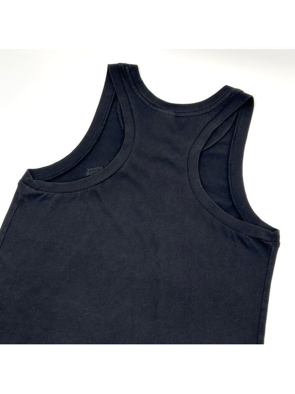 Victoria's Secret PINK Black Sequin Logo Racerback Tank Top Small - Picture 8 of 11